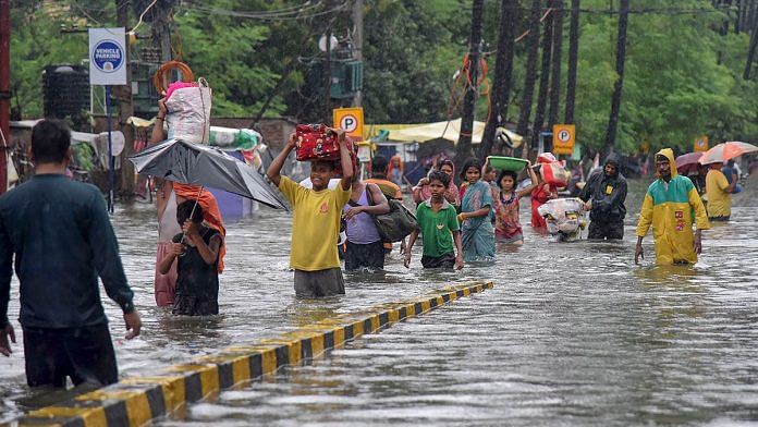 A flooded street in Patna, Bihar | File photo: PTI