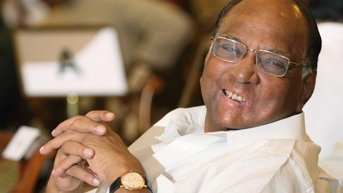 File photo of NCP chief Sharad Pawar | Photo: Pankaj Nangia | Bloomberg