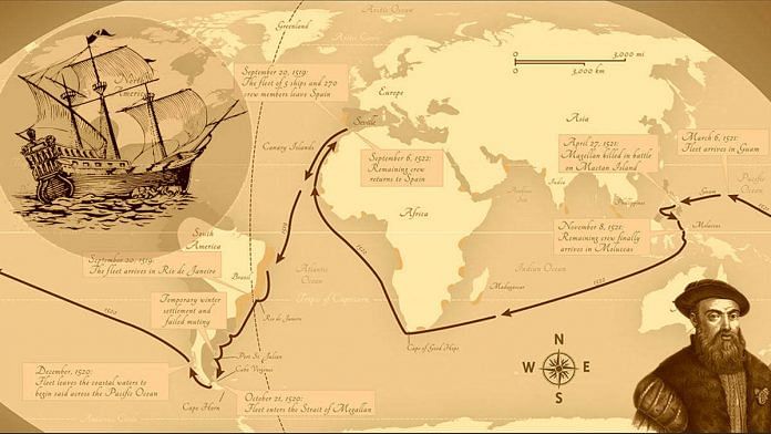 Ferdinand Magellan set out from Spain with a fleet of five ships to find a western route to the Spice Islands  | Image: Arindam Mukherjee | ThePrint