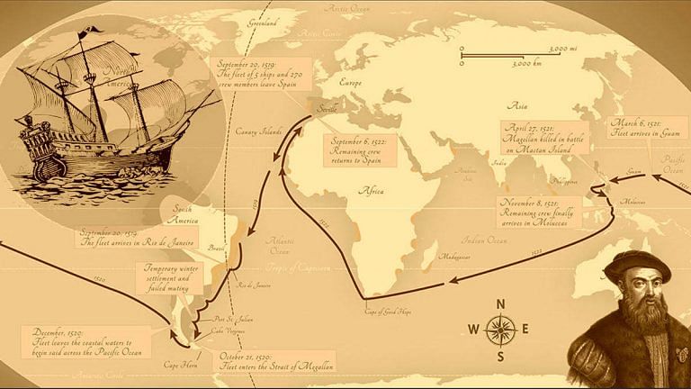 Ferdinand Magellan — the explorer whose daring sea voyage gave the Pacific Ocean its name