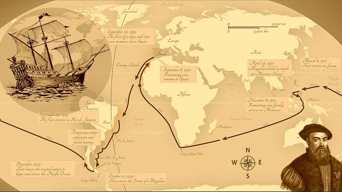 Ferdinand Magellan — the explorer whose daring sea voyage gave the Pacific  Ocean its name