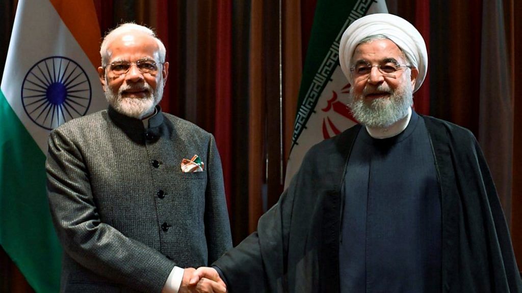 Prime Minister Narendra Modi and President of the Islamic Republic of Iran Hassan Rouhani during a meeting in New York, Thursday, Sept. 26, 2019. | PTI