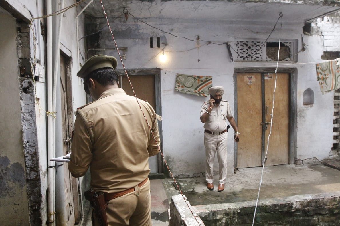 Police in the woman's home | Photo: Praveen Jain | ThePrint