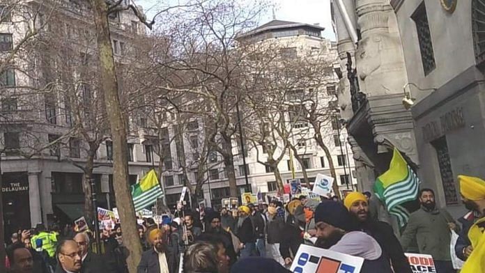 Pro-Khalistan protest in London