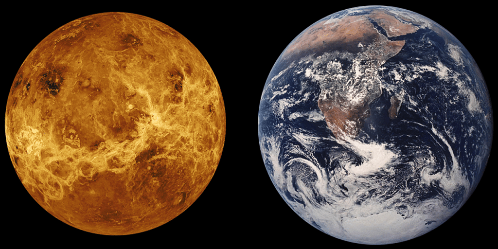 Venus in comparison to Earth | Needpix.com