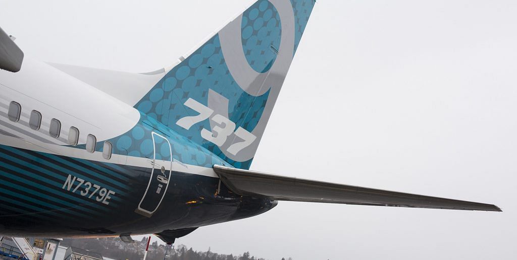 The tail of a Boeing Co. 737 Max 9 Photographer | David Ryder | Bloomberg