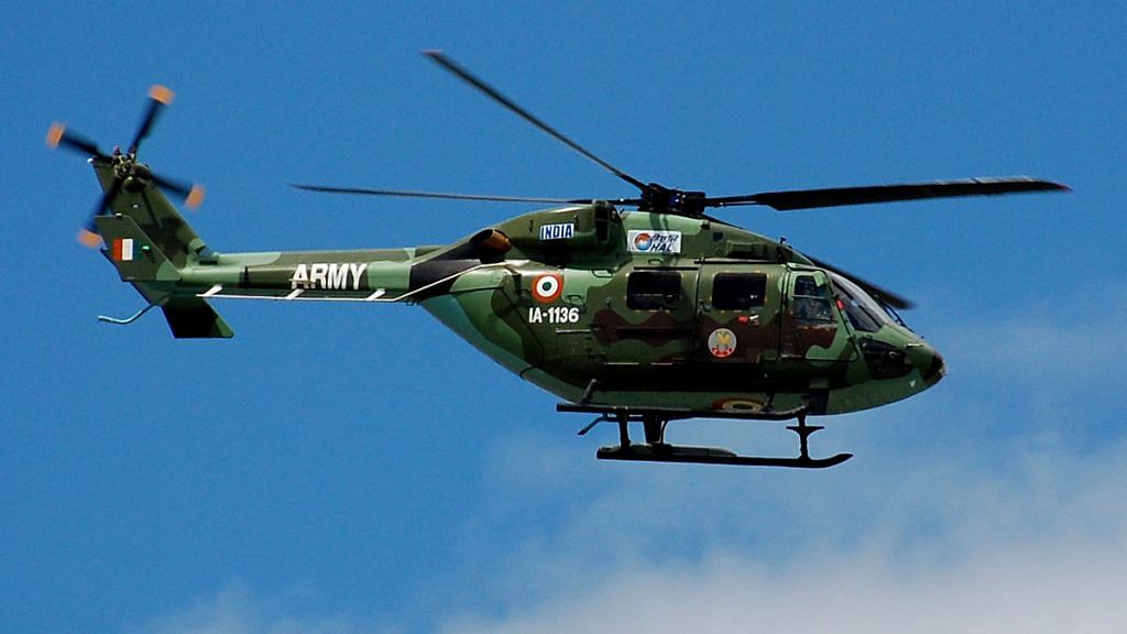 The Advanced Light Helicopter 'Dhruv' was inducted in the Indian Army in 2001