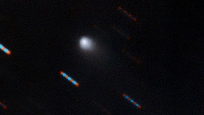 A two-colour composite image of the comet 2I/Borisov