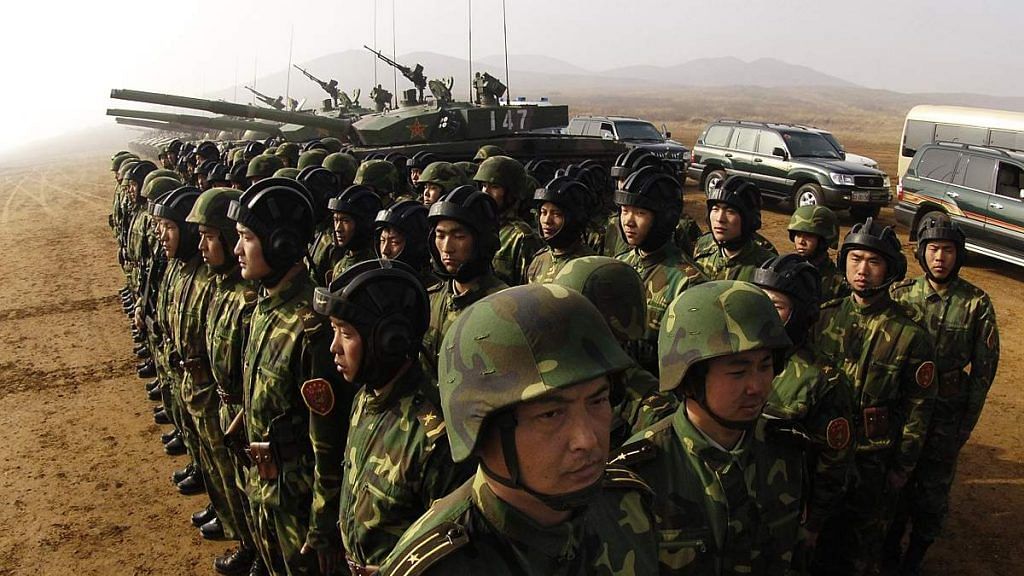 Representational image of Chinese soldiers
