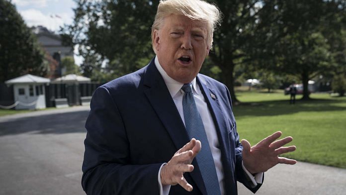 President Trump Departs White House For Walter Reed