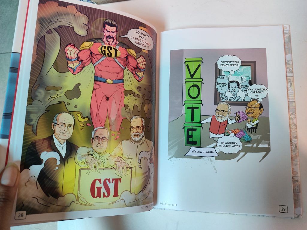 The GST Man comic book | Photo: Nandita Singh | ThePrint