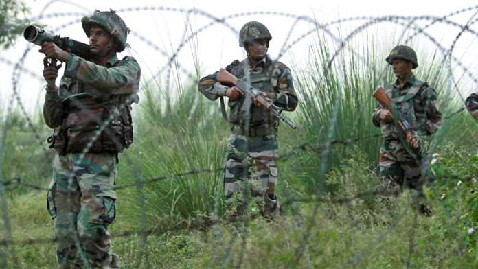 Representational image | Indian soldiers at the Line of Control in Jammu and Kashmir | PTI