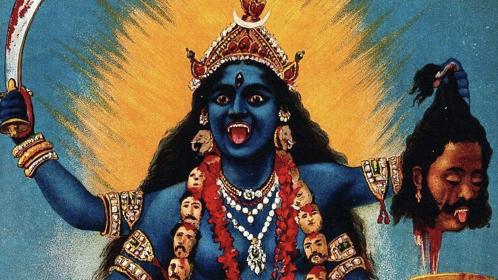 Kali chromolithograph by Raja Ravi Varma | Commons