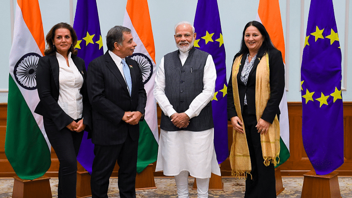 Members of European Parliament with PM Narendra Modi | PIB