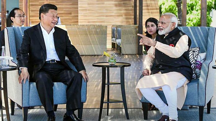 Modi and Xi in Mamallapuram