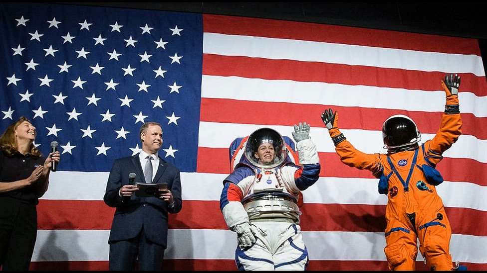 NASA unveils new spacesuits for astronauts on 2024 Moon mission