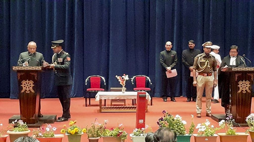RK Mathur sworn in as first Ladakh Lt Governor | PTI