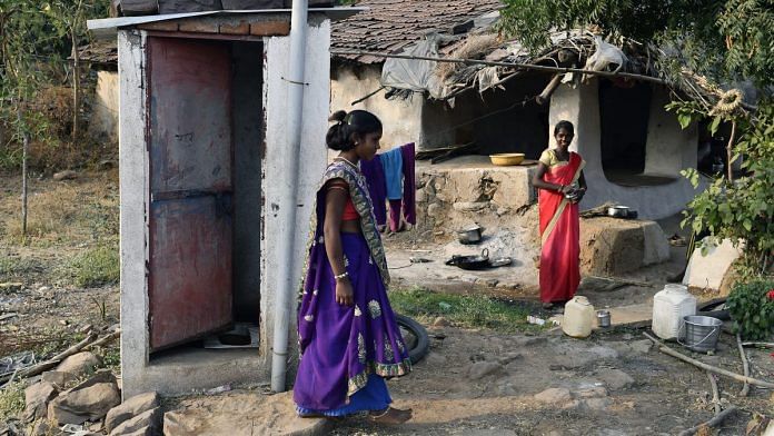 A toilet block in a village in Bhopal District, Madhya Pradesh | Photo: Anindito Mukherjee | Bloomberg