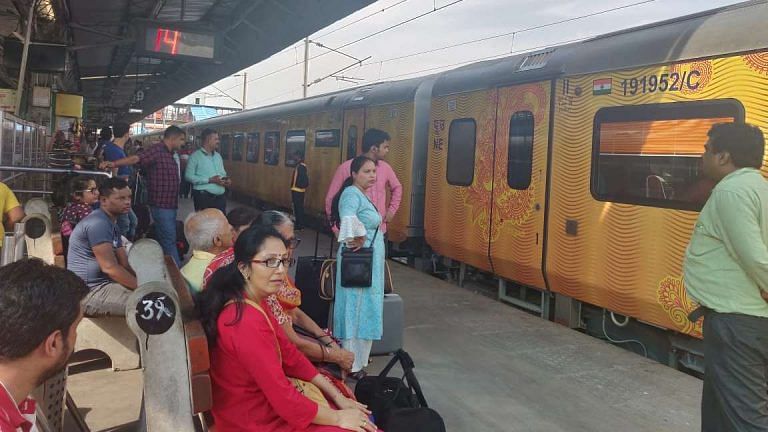 Tejas Express has style of airline but first passengers compare it to Shatabdi speed, price