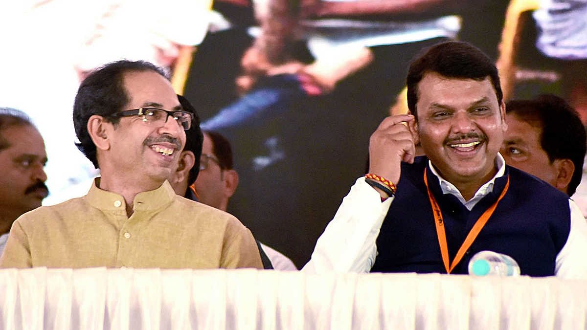 Maharashtra CM Devendra Fadnavis and Shiv Sena chief Uddhav Thackeray Uddhav and Fadnavis
