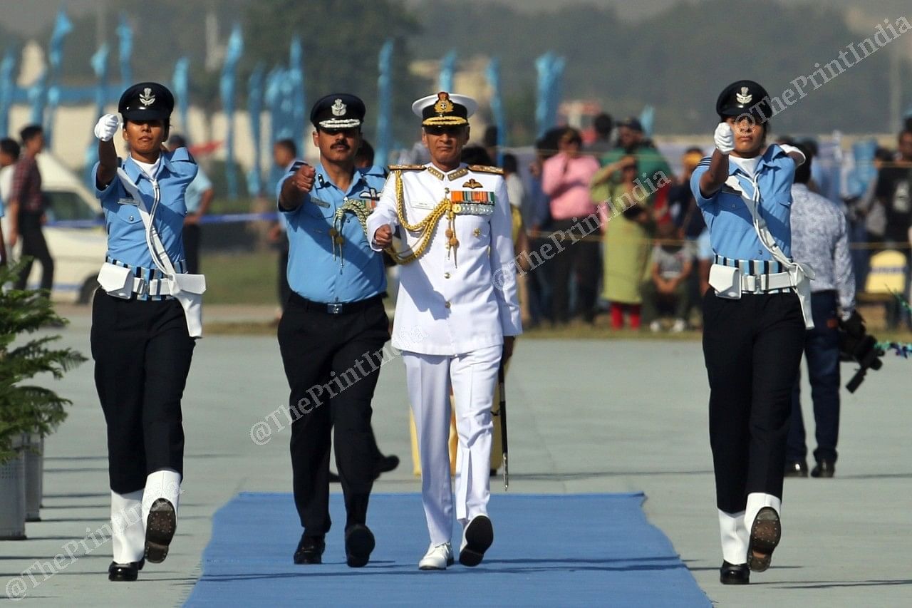Navy Chief Admiral Karambir Singh at the ceremony | Photo: Suraj Singh Bisht | ThePrint
