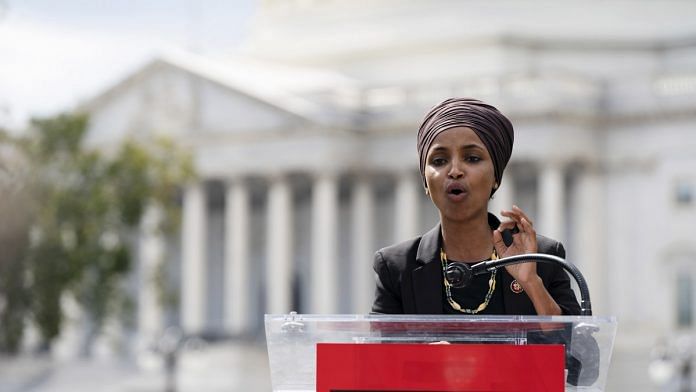 A file photo of US Representative Ilhan Omar, a Democrat from Minnesota. | Photo: Alex Edelman/Bloomberg