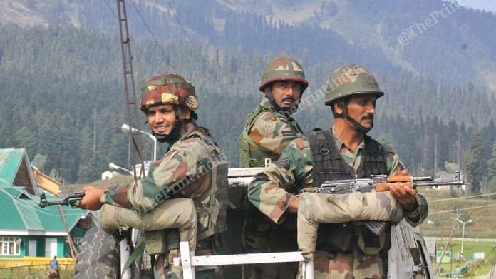 Security personnel in Kashmir | File photo | Praveen Jain | ThePrint