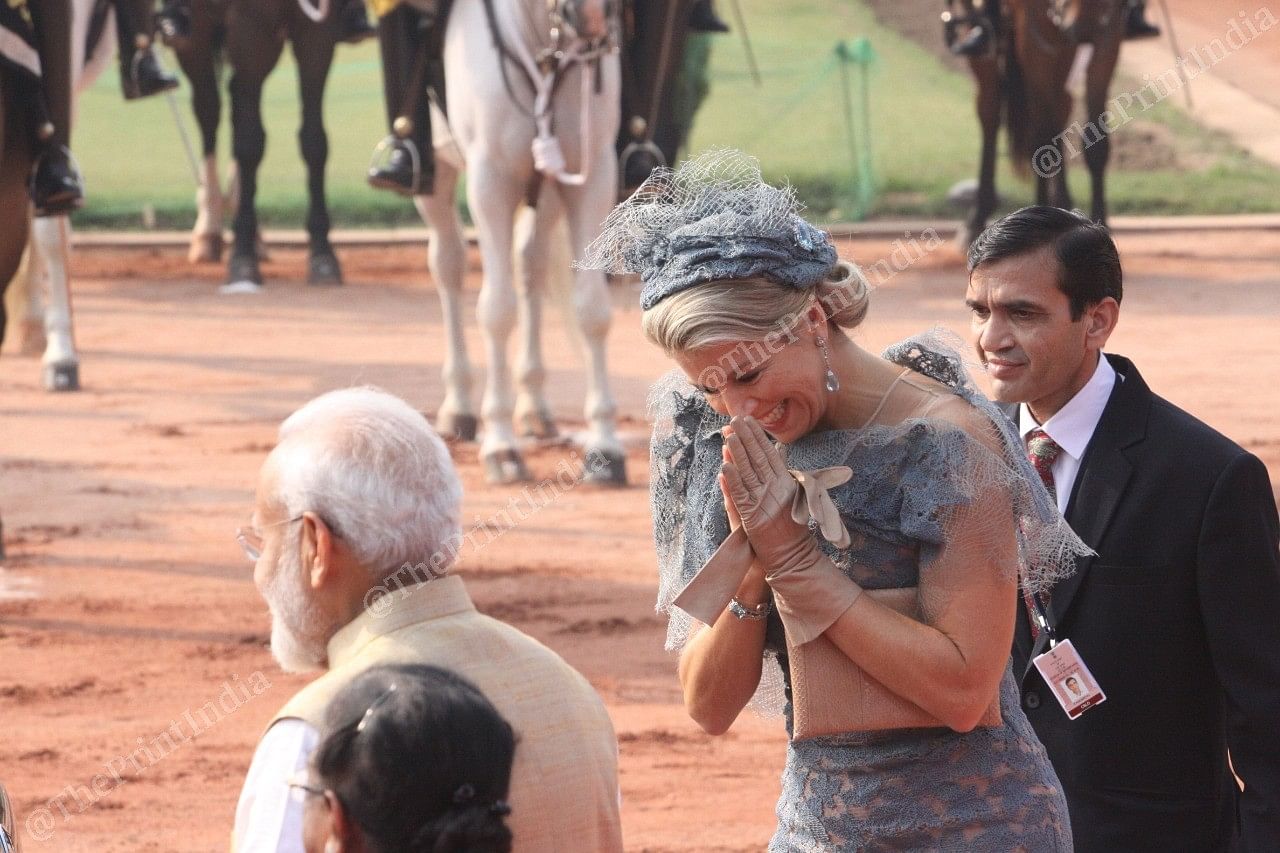 Queen Maxima at Rashtrapati Bhavan | Photo: Praveen Jain | ThePrint