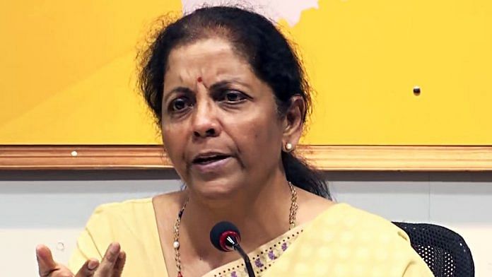 Nirmala Sitharaman at the press conference in Maharashtra | ANIPix