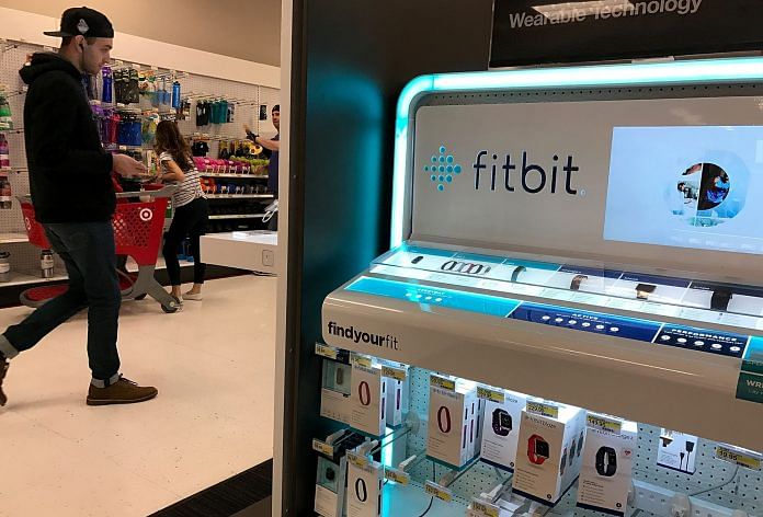 The Fitbit logo at a Target store on 30 January, 2017 in Los Angeles, California | Photo: Justin Sullivan | Getty Images via Bloomberg