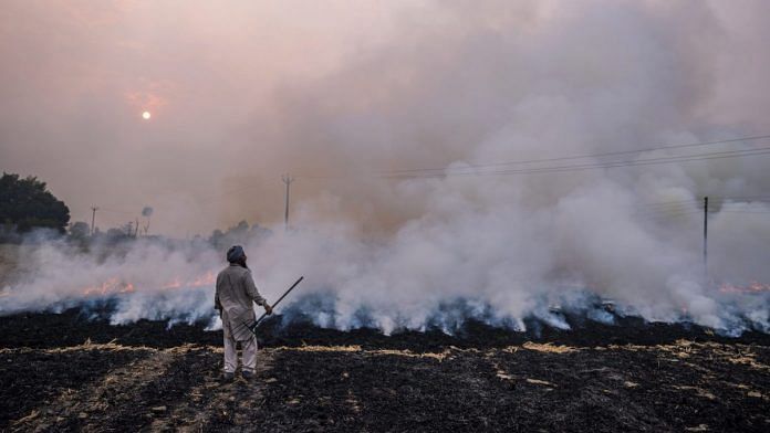 delhi air pollution punjab haryana stubble burning