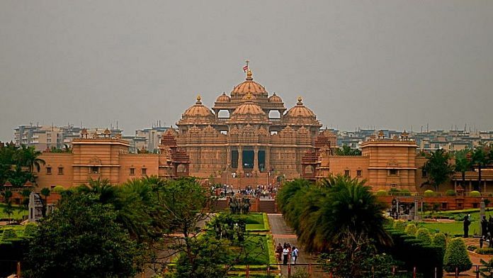 The Akshardham Temple in New Delhi