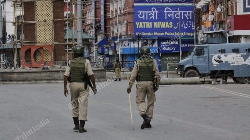 Security personnel in Kashmir | Representational image | Praveen Jain | ThePrint