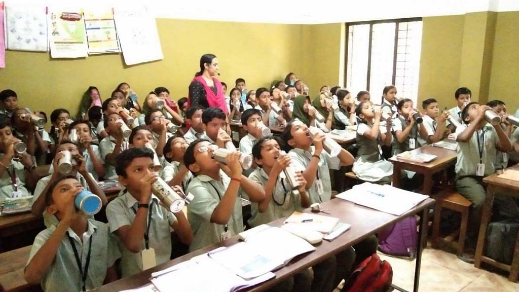 Students at Kerala’s St Joseph’s Upper Primary School | By special arrangement