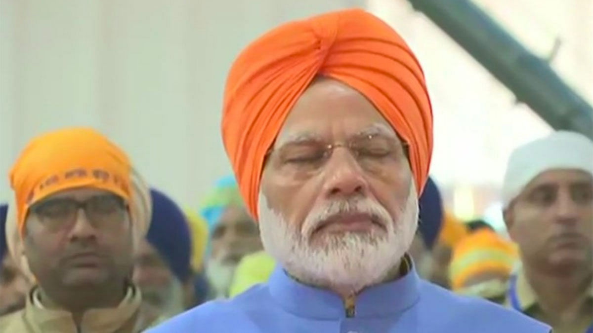 Prime Minister Narendra Modi at Dera Nanak Saheb in Punjab | Photo: ANI
