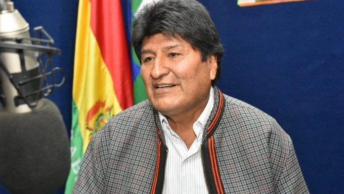 Bolivian President Evo Morales