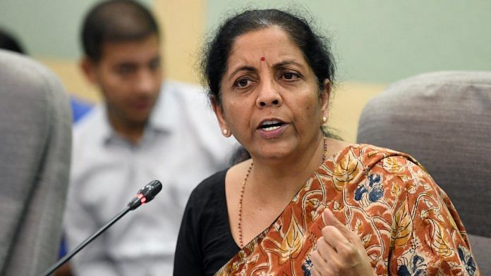 File photo of Nirmala Sitharaman in New Delhi on 24 October