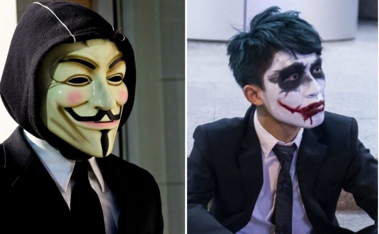 Why protesters around the world are wearing the same masks