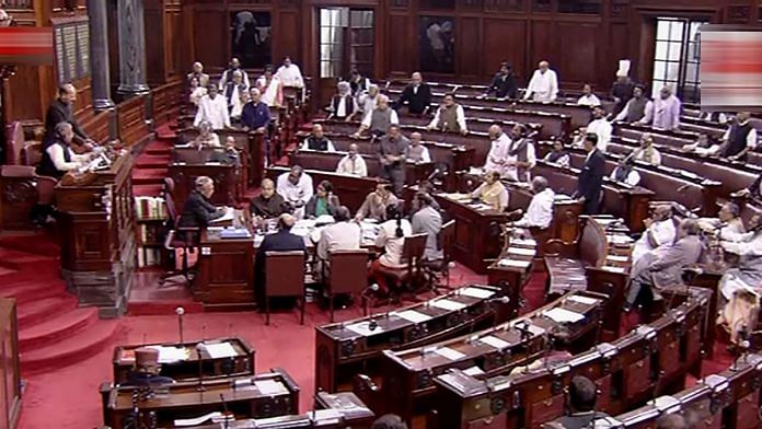 A view of the Rajya Sabha during ongoing Winter Session of Parliament | PTI