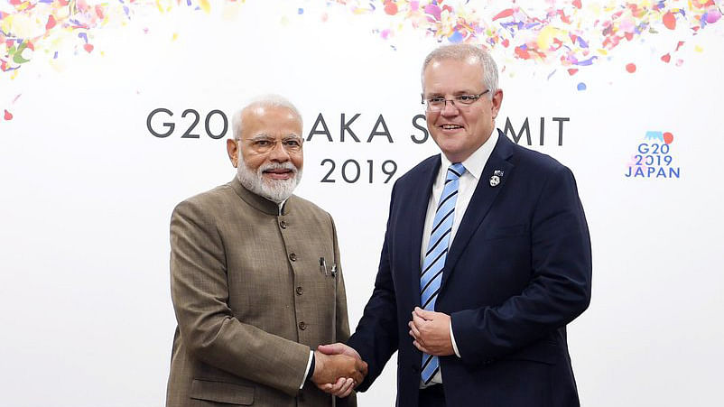 Prime Minister Narendra Modi with Australian PM Scott Morrison | ANI