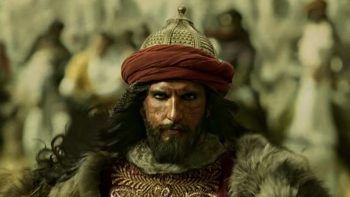 Actor Ranveer Singh as Alauddin Khalji in Sanjay Leela Bhansali's Padmaavat. | Photo: Screenshot from YouTube