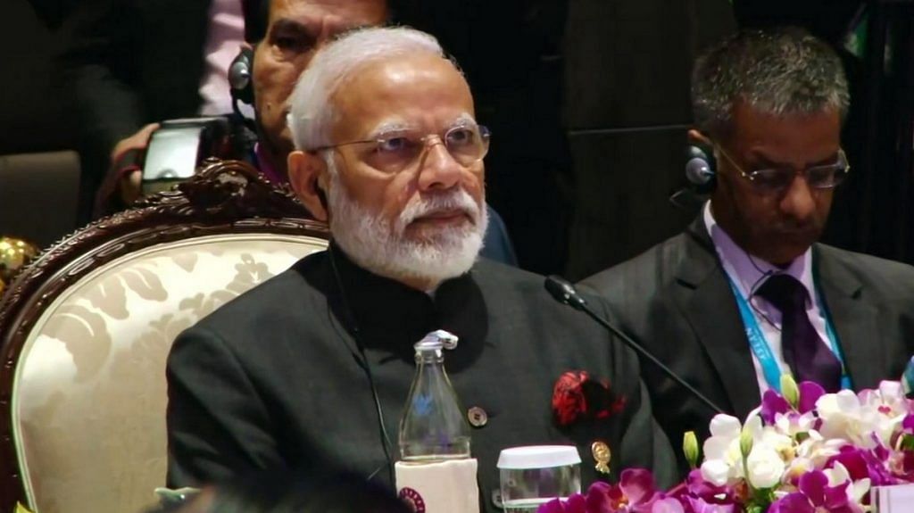 A file photo of Prime Minister Narendra Modi during the ASEAN summit in Bangkok. | Photo: ANI