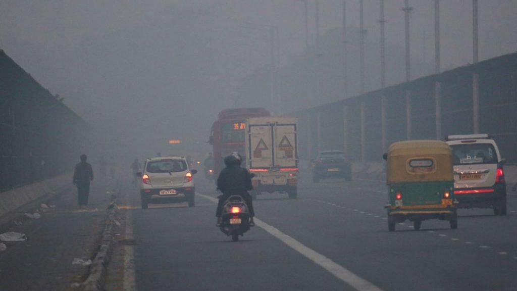 Toxi smog engulfed Delhi Thursday | Photo: Suraj Singh Bisht | ThePrint