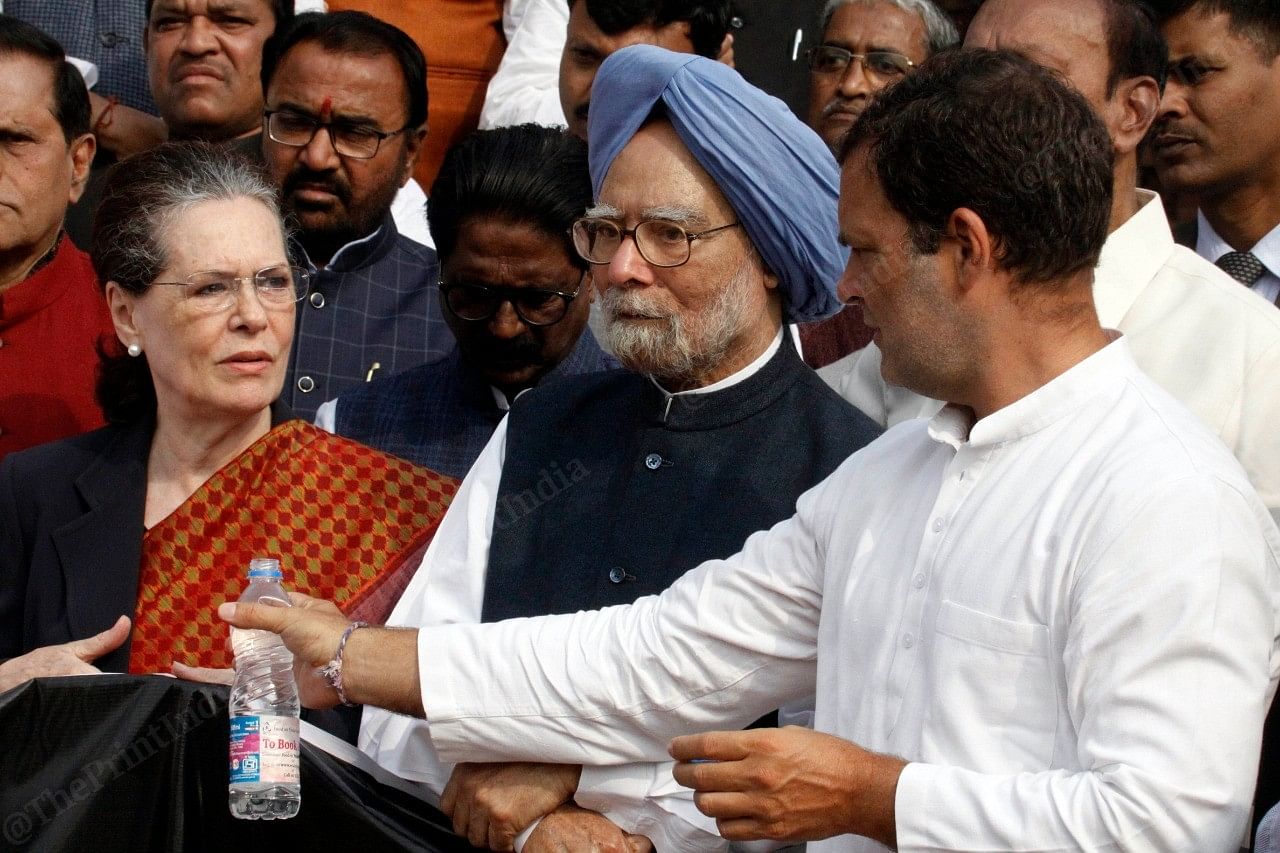 Senior Congress leader Manmohan Singh Tuesday said, "Proof of pudding is in eating," while remarking on PM Modi's comments on Constitution Day. | Photo: Praveen Jain | ThePrint