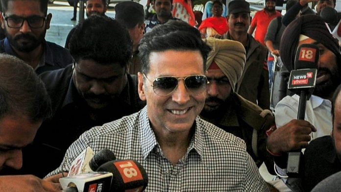 Bollywood actor Akshay Kumar