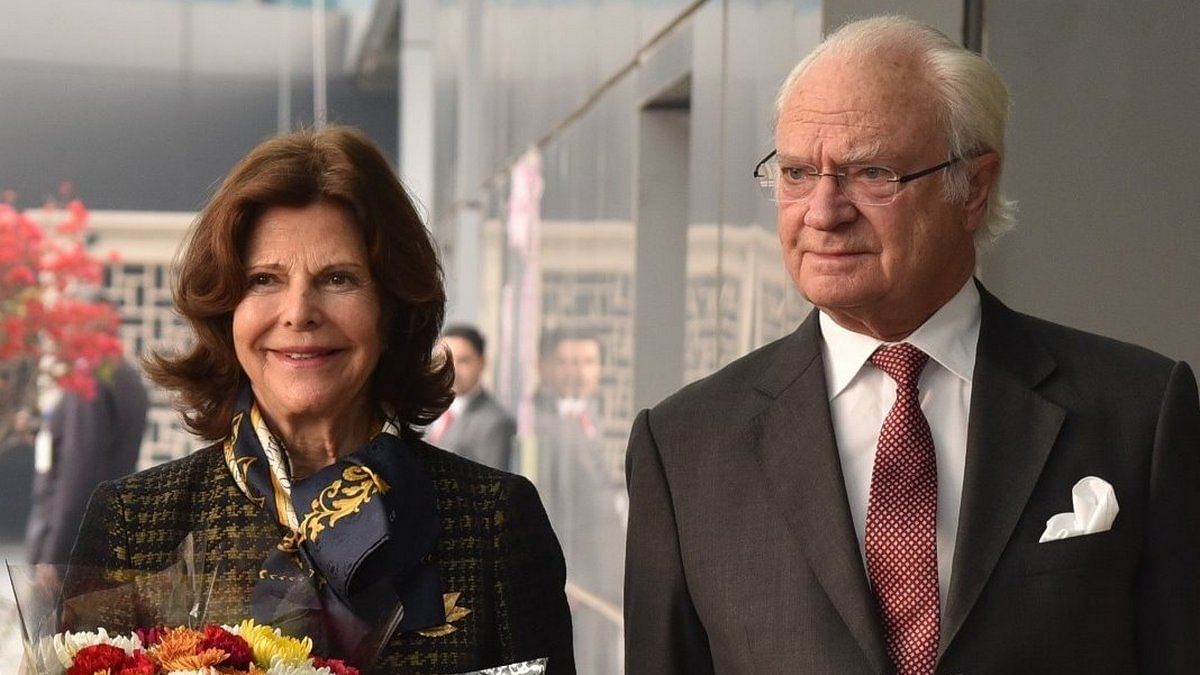 EKwhL-VXUAAz58a King Carl XVI Gustaf and Queen Silvia of Sweden arrive in Delhi | Twitter