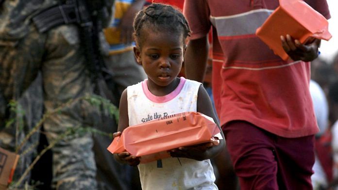 MILITARY RELIEF EFFORTS IN HAITI