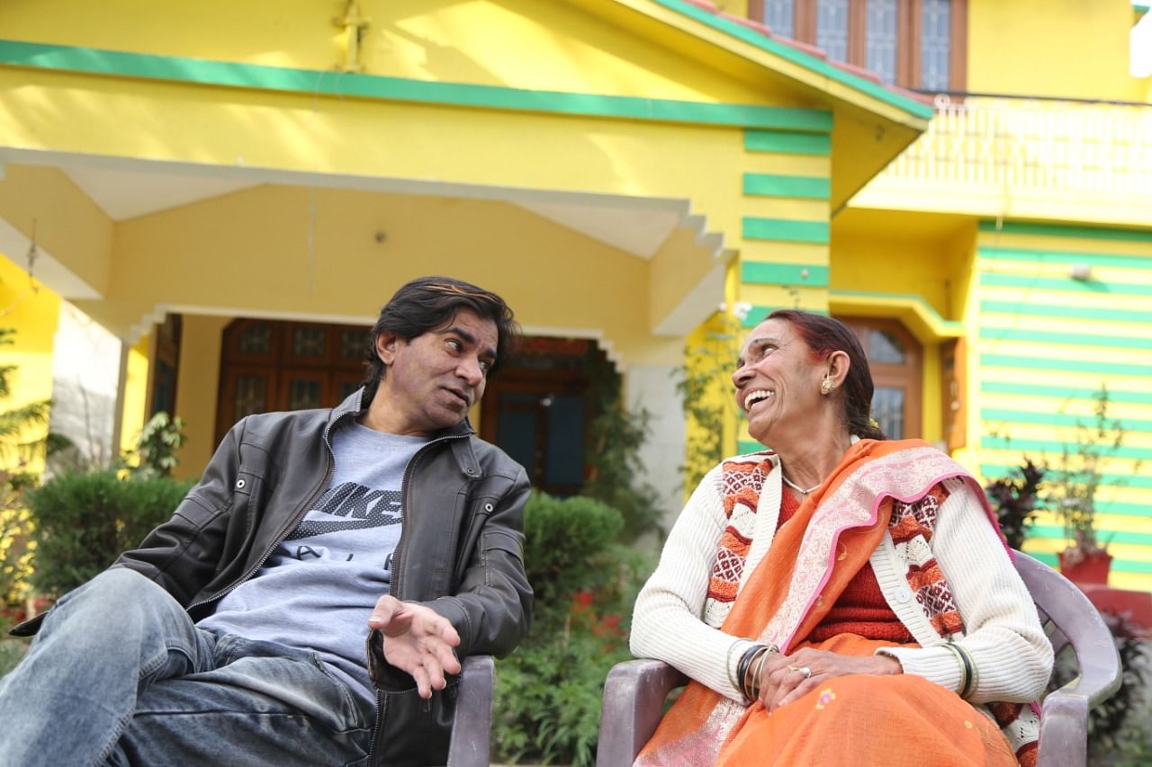 Satish and Sharmila Tyagi at their home in Dehradun 