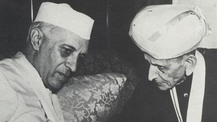 Jawaharlal Nehru with M. Visvesvaraya