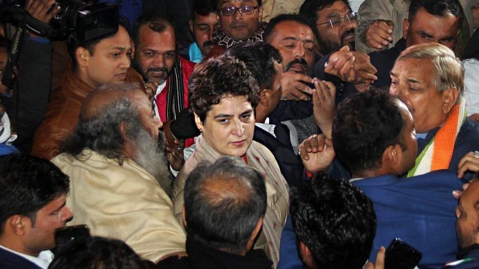 Congress general secretary Priyanka Gandhi Vadra in Lucknow on 28 December